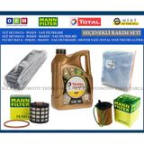 Peugeot 5008 1.6 BlueHDi Euro 6 Filtre Bakım Seti + Motor Yağı