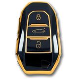 Peugeot 5008 3008 Citroen C3 C4 Smart Siyah Oto Anahtar Kumanda Kabi Kilifi Oto Anahtarlik