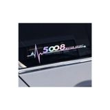 Peugeot 5008 Yan Cam Sticker Oto Kapı 20 Cm X 7 Cm Holo-Chroma