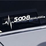 Peugeot 5008 Yan Cam Sticker Oto Kapı Çıkartma 20cmx7cm