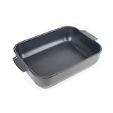 Peugeot Appolia dikdörtgen saplı fırın kabı, seramik, arduvaz/gri, 7,2 x 31 x 21,7 cm, kapasite: yakl. 2 l, 60060