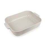 Peugeot Appolia dikdörtgen saplı fırın kabı, seramik, ekru/beyaz, 8,3 x 40,5 x 27 cm, kapasite: yakl. 4 l, 60008