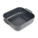 Peugeot Appolia kare saplı fırın kabı, seramik, arduvaz/gri, 6 x 21 x 21 cm, kapasite: yakl. 1 l, 60220