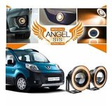 Peugeot Bipper Uyumlu, Universal Mercekli Led Angel Sis Farı, 76mm Turuncu Renk