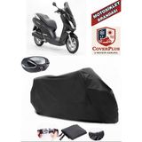 Peugeot Citystar 200 Siyah Arka Çanta Uyumlu Motorsiket Brandası Motor Örtüsü Çadır Su Geçirmez Motosiklet Kılıfı Motor Brandası - Siyah- Arka Çanta UYUMLU