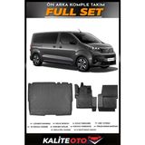 Peugeot Expert Traveller Bagaj Havuzu+4.5d Havuzlu Paspas Seti 2017 Model - Siyah