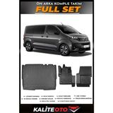 Peugeot Expert Traveller Bagaj Havuzu+4.5d Havuzlu Paspas Seti 2020 Model - Siyah