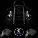 Peugeot Kapı Altı Logo Projektör Led Işığı 2'li Set Pilli Kablosuz Kapı Karşılama Lambası