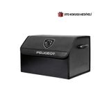 Peugeot Marka Logolu Oto Bagaj Organizer Çanta Oto Bagaj Çantası 2 Bölmeli Suni Deri Boyutlar : 48 Cm X 31 Cm X 29 Cm