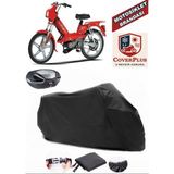 Peugeot Ninja 103 Branda Siyah Arka Çanta Uyumlu(Topcase) Motosiket Brandası Motor Örtüsü Çadır Su Geçirmez Motosiklet Kılıfı Motor Brandası,lastikli,taşıma Torbalı