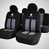 Peugeot Oto Koltuk Kilifi Pejo Logolu Fume-Siyah Koltuk Kilifi