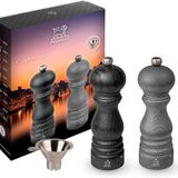 Peugeot Paris Grafit Işık u'Select Tuz ve Karabiber Değirmeni Seti, 18cm/7in. Tuz ve karabiber poşeti ve paslanmaz çelik huni içerir