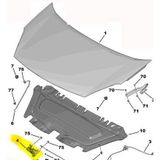 Peugeot Partner Kaput Kilidi (2008-2018) 7934E7 7934101 1.6, 1.6 Hdı