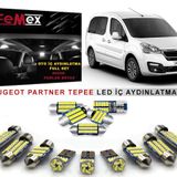 Peugeot Partner Tepee LED İç Aydınlatma Ampul Seti FEMEX Parlak Beyaz