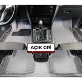 Peugeot Pejo Partner 2009-2018 Açık Gri 8d Premium Tam Kaplama Havuzlu Deri Oto Paspas