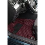 Peugeot Pejo Partner 2009-2018 Bordo Renk 8d Premium Havuzlu Tam Kaplama Deri Oto Paspas