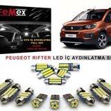 Peugeot Rifter Araçlar İçin Led İç Aydınlatma Ampul Seti Femex Parlak Beyaz