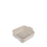 PEUGEOT - Seramik kare fırın kabı - 18 cm (saplar dahil) x 11,4 cm x 5,1 cm - Kapasite: 0,66 l - Ekru