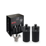 Peugeot Sınırlı Üretim Gece Şık Tuz Değirmeni ve Karabiber Değirmeni 12 cm/4,7 inç, Siyah. Yeniden doldurma hunisi dahildir
