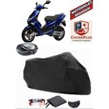 Peugeot Speedfight 2 Branda Siyah Arka Çanta Uyumlu(Topcase) Motosiket Brandası Motor Örtüsü Çadır Su Geçirmez Motosiklet Kılıfı Motor Brandası,lastikli,taşıma Torbalı