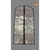 Pevabag Şeffaf Abiye Elbise Kılıfı (Gamboç) 5 Adet / 62x120 CM SİYAH Biyeli
