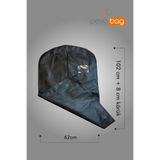 Pevabag Takım Elbise Kılıfı-Gamboç Siyah 65 gr. ( 5 Adet ) 62x110+8 Körüklü Model