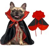 Pextian Köpek Cape Kostüm, Kedi için Vampir Pelerin, Rahat Yumuşak Köpek Cadı Giysileri, Küçük Orta Boy Kedi Yavrusu için Kırmızı ve Siyah Köpek Pelerin Kostümü,Cadılar Bayramı Partisi için Komik Köpek Rolü