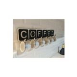 Pey Aksesuar Coffee Yazılı Mutfak Fincan Ve Kupa Askılığı 45cm X 10cm
