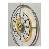 Pey Aksesuar Metal Camlı Duvar Saati KROM TOZ BOYA 60x80cm Büyük Boy Işıklı Gerçek Cam Duvar Saati Modern Tasarım