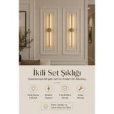 Pey Aksesuar Modern Dekoratif Led Duvar Aplik 70 Cm Günışığı 1 Adet ( PİLLİ )