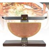 Peynir Eritici, Ticari Elektrikli Raclette Makinesi, Isviçre Plaka Makinesi, Yarım Eritme Isıtıcı, Yarım Nacho Peynir Tekerlekleri Için Ayarlanabilir Açı, Dilimlenmiş Peynir - Siyah
