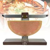 Peynir Eritici, Ticari Elektrikli Raclette Makinesi, İsviçre Plaka Makinesi, Yarım Eritme Isıtıcı, Yarım Nacho Peynir Tekerlekleri İçin Ayarlanabilir Açı, Dilimlenmiş Peynir