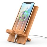 Pezin & Hulin Cep Telefonu Tablet Standı, Bambu Ahşap Akıllı Telefon Masaüstü Şarj Yuvası Tutacağı, Pad ile Uyumlu, Telefon 8 Plus X XS Max XR, Tüm Android Telefon, Tablet - 1 Paket