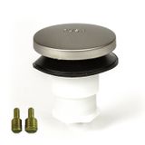 PF WaterWorks PF0935-BN Ayak Dokunmatik Küvet Sifonu, 3/8" ve 5/16" Bağlantılı, Fırçalanmış Nikel