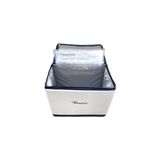 PF15 Thermo-Pure® Teknolojisi ile Elektriksiz&buzsuz Hızlı Soğutma / 16 Saat Soğuk Muhafaza Katlanır Outdoor Kamp Piknik Termal Termos Buzluk Soğutucu Çanta + 6 Adet Thermo-Pure® Jel Paket - Ahşap