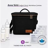 Pf4 Baby Anne Sütü Biberon Saklama Soğutucu Termal Mama Yemek Çantası/5 Adet Thermo-Pure® Jel Paket