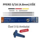 Pferd 3/16 (4.8mm) Motorlu Testere Eğesi Orta 3lü Paket