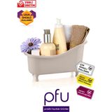 PFU Pratik Faydalı Ürünler Banyo Düzenleyici Küvet | Dekoratif Mini Küvet | Sabunluk Lif Kabı Duş Düzenleyici Organizer Küvet - Çok Renkli