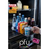 PFU Pratik Faydalı Ürünler Buzdolabı Organizeri | Tekerlekli Buzdolabı Organizeri | Dolap Içi Düzenleyici | Tekerlekli Çok Amaçlı Kapaksız Organizer - Büyük Boy - Çok Renkli - 1 Adet - 35 x 15