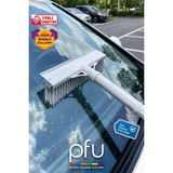 PFU Pratik Faydalı Ürünler Fırçalı Camsil | Cam Silme Aparatı | Fırçalı Cam Çekçek | Cam Paspası - 22 cm - Açık Gri