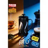 PFU Pratik Faydalı Ürünler French Press | Filtre Kahve Demleme Süzgeci | Kahve Presi | Bitki Çayı Demlik | Frenç Pres - 500 ml