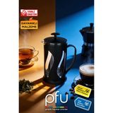 PFU Pratik Faydalı Ürünler French Press | Filtre Kahve Demleme Süzgeci | Kahve Presi | Bitki Çayı Demlik | Frenç Press - Siyah