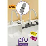 PFU Pratik Faydalı Ürünler Su Sıçratma Önleyici Musluk Matı | Lavabo Kenar Matı | Mutfak Banyo Lavabo Kenarı Düzenleyici
