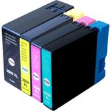 PGI-2500XL Bk (PGI2500XL) Çipli Muadil Kartuş Seti - Canon Maxify IB4050 / IB4150 / MB5050 / MB5150 / MB5350 / MB5450 Uyumlu - Siyah - Mavi - Sarı - Kırmızı