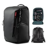 PGYTECH OneMo Lite Kamera Sırt Çantası 22L Profesyonel Fotoğraf Sırt Çantası DJI Mavic Serisi Drone/Mini 3 PRO/AVATA, DSLR/SLR Aynasız Kameralar için Uyumlu (Alacakaranlık Siyahı)