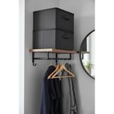 PH Prendi Home Antrasit 2'li Set Çok Amaçlı Baza Altı ve Dolap İçi Düzenleyici Kutu Hurç 35x42x23 cm