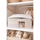 PH Prendi Home Pencereli Kapaklı Katlanabilir Çok Amaçlı Bez Saklama Kutusu Hurç Organizer Düzenleyici 37x32x15 cm