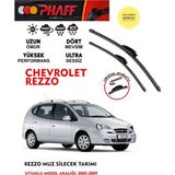 Phaff Chevrolet Rezzo Silgeç Sileceği Takımı 2006 Model Araca Özel Aparat