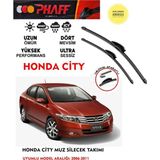 Phaff Honda City Cam Muz Silgeç Sileceği Takımı 2007 Model Araca Özel Aparat