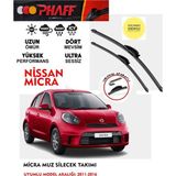 Phaff Nissan Micra Silgeç Sileceği Takımı 2015 Model Araca Özel Aparat